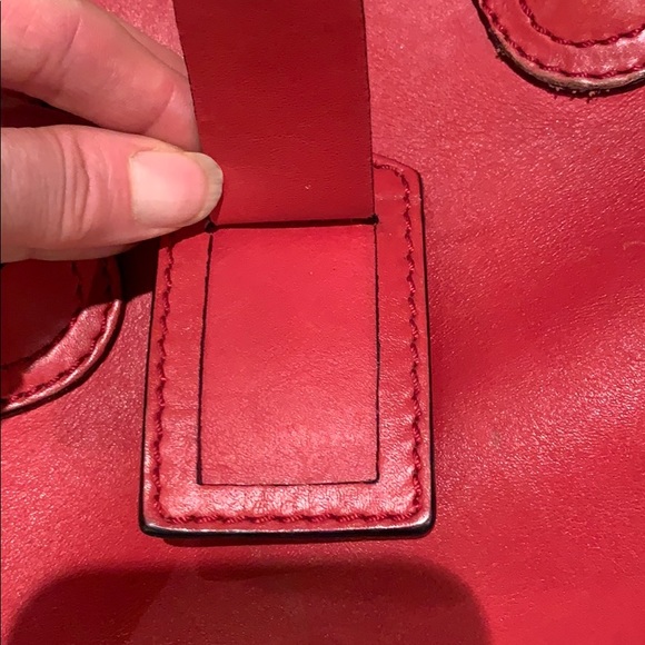 Alexander McQueen handbag.  Red Thick Leather. - Picture 16 of 16